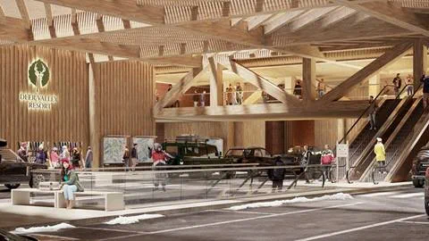 Rendering of Snow Park base transformation.