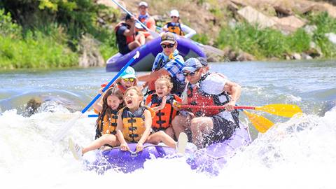 Family white water rafting with All Seasons Adventures.