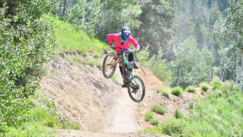 Mountain Biker getting some air