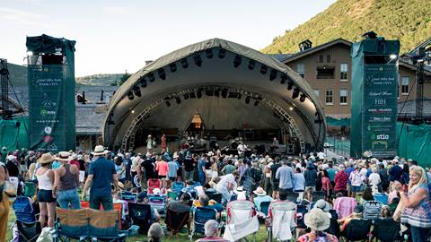 Deer Valley summer outdoor amphitheater.