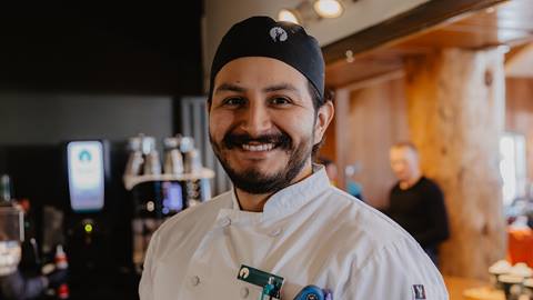 Deer Valley Food and Beverage staff member smiling for photo