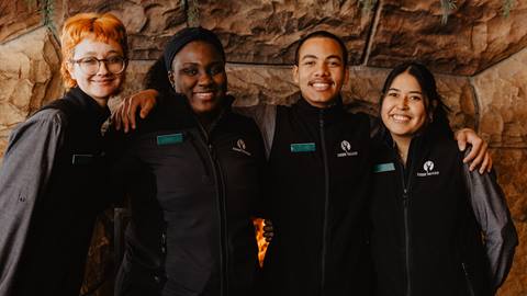 Deer Valley Food and Beverage staff members standing together for a group photo