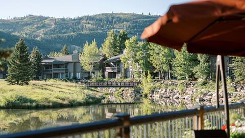 View of Pebble Beach from the Deer Valley Cafe deck.