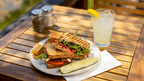 Deer Valley Cafe BLT sandwich