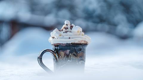 Hot chocolate at Deer Valley Café.