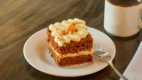 Deer Valley carrot cake served at the Brass Tag.