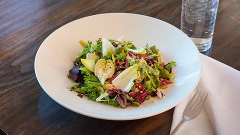 Caesar salad served at The Brass Tag.