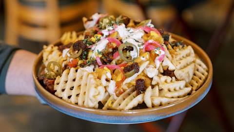 Waffle Fries at Royal Street Café.