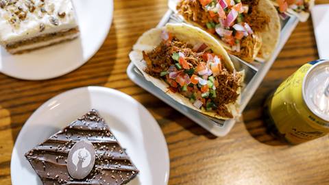 Tacos and dessert at Silver Lake Restaurant.