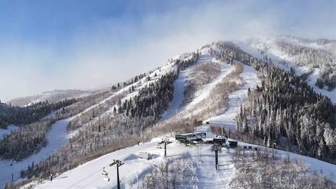 Deer Valley's Keetley Express chairlift.