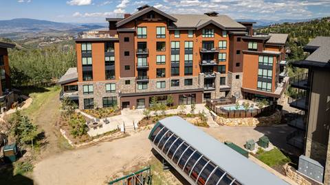 Exterior image of Argent at Empire Pass taken during the summer.
