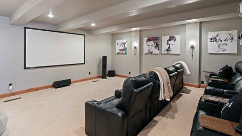 Movie theater in Deer Valley's rental home Bellemont 5 