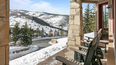 Patio in Deer Valley's rental home Bellemont 5 