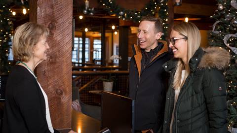 Guests staying at lodging property at Deer Valley Resort.