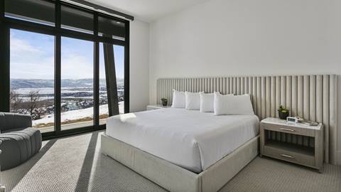 Bedroom in Deer Valley's luxury vacation rental SkyRidge 11494.