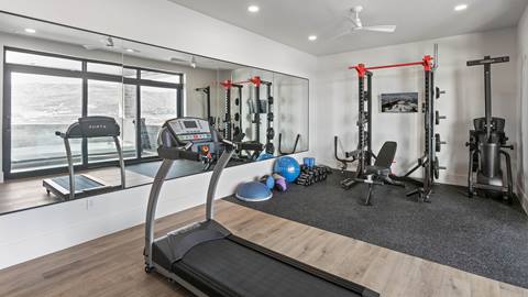 Fitness room in Deer Valley's luxury vacation rental SkyRidge 11494.