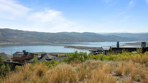 Views of Jordanelle Reservoir from Deer Valley lodging property SkyRidge 1592.