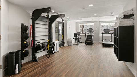 Trail's End Lodge fitness center at Deer Valley