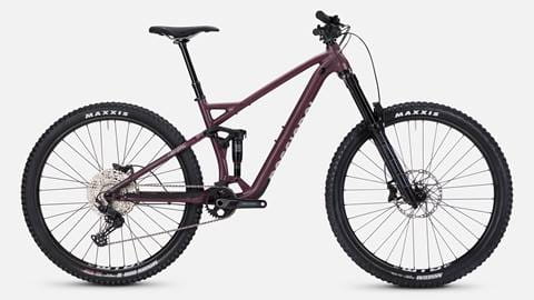 Deer Valley mountian bike rental: Enduro Heretic Deore 12 in plum color