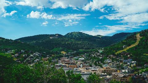 Bald Mountain at Deer Valley Resort during the summer.