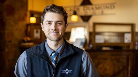 Deer Valley lodging staff member in uniform