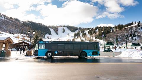 Park City public transportation at Deer Valley.